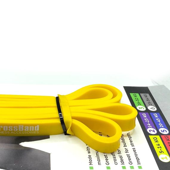 Еспандер-петля (гумка для фітнесу і кроссфіту) PowerPlay 4115 Power Band Light Жовта (5-14kg) | Зображення 8
