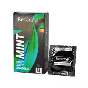 Презервативы Holographic Recare Ultra Thin Mint Condoms 12шт, ультратонкие, аромат: мята