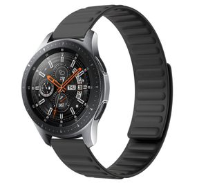 Силиконовый магнитный ремешок Primolux Magnet для часов Samsung Galaxy Watch 46 mm SM-R800 - Black