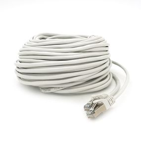 Патч-корд литой MERLION,FTP,RJ45,Cat.5e,20m,серый,CU,Q200