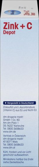 Вітаміни Mivolis Zink + vitamin C Міволіс Цинк + вітамін С, 60 капсул | Зображення 4