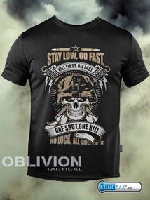 Тактична футболка Oblivion Go fast Oblivion black ДЛ6582