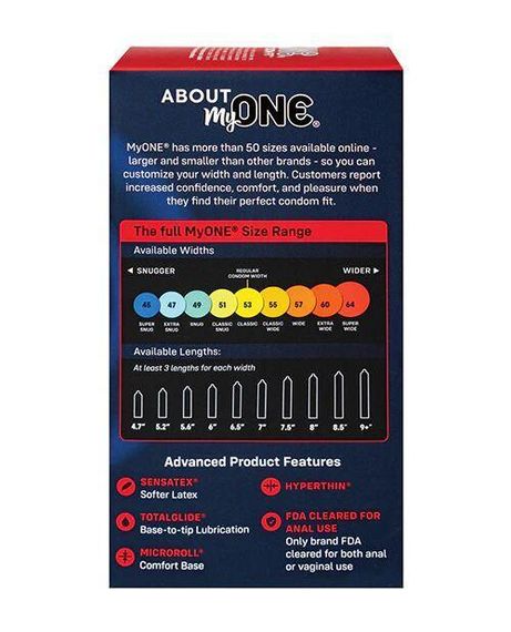 Презервативы MyONE Super Wide & Long 10 шт, картонная коробка Sex Aura | Зображення 1
