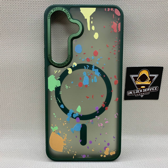 Чехол Wlons Unicorn противоударный PC+TPU для Samsung Galaxy S24 / S25 MagSafe Матовый Зеленый