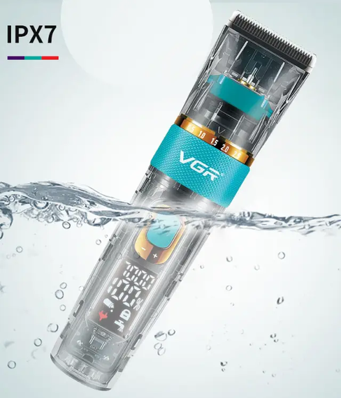 Машинка для стрижки VGR V 695 / Аккумуляторная машинка для стрижки волос + 6 насадок, с USB / Беспроводной триммер для стрижки | Зображення 4
