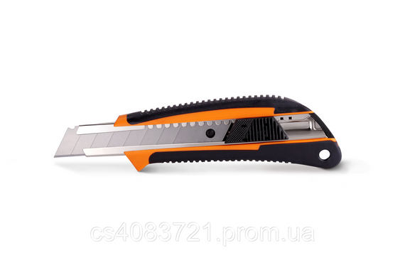 Нож прорезной LT прорезиненный 18 мм (0208)