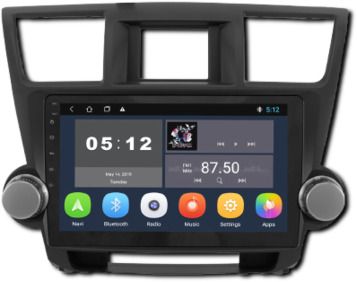 Автомагнітола Android 10 з 10-дюймовим екраном XPRO 4/32 для Toyota Highlander 2009-2014 (MER-14132_6215)