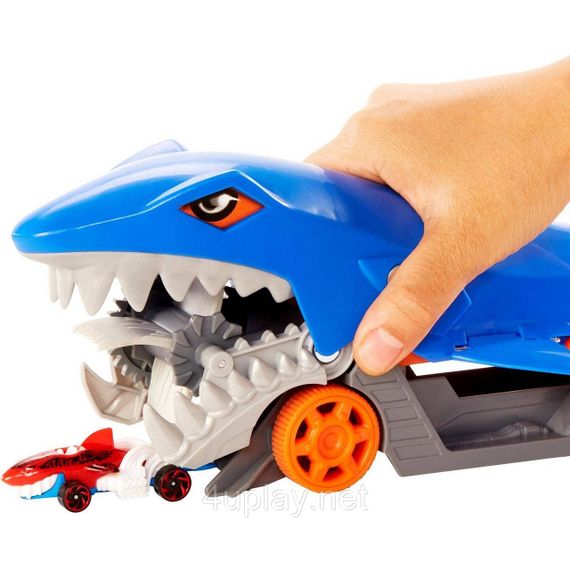 Вантажівка транспортер Хот Вілс Голодна акула / Акуляча паща. Hot Wheels Shark Chomp Transporter | Зображення 4