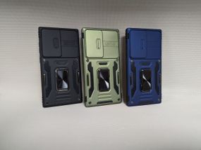 Чохол Samsung S24 Ultra Протиударний Camera Slide Ring NEW синій