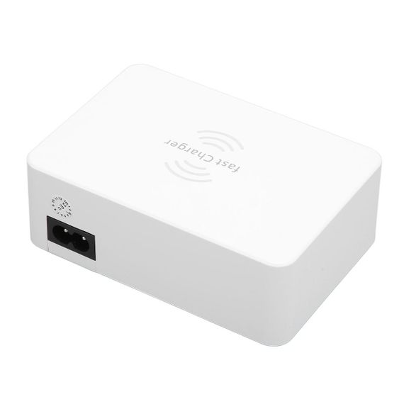 Зарядное устройство WLX-818F 1xUSB QC3.0 / 4xUSB / 1xType-C / беспроводная зарядка Qi 10W / 50W (Max) - White | Зображення 5