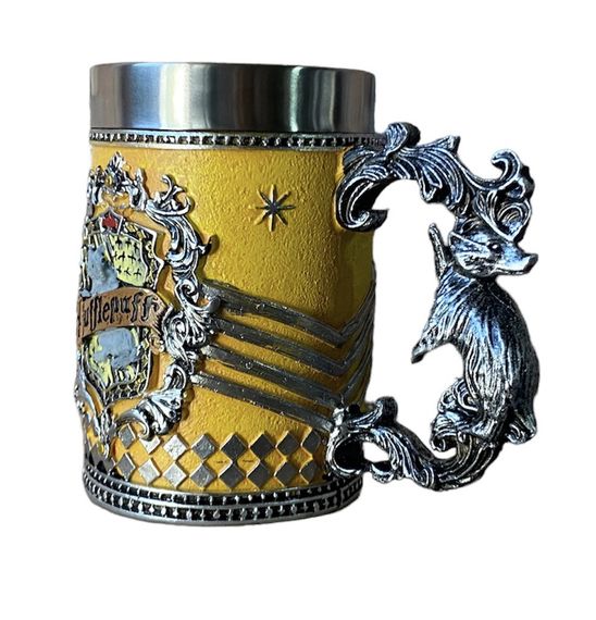Кухоль Чашка Келих 3D Неіржавка сталь Гаррі Поттер Hufflepuff 500 мл | Зображення 4