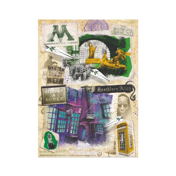 Пазл класичний "Harry Potter. Міністерство магії та Алея Ноктерн" 200504, 450 елементів | Зображення 3