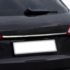 Планка над номером (sedan, нерж.) Carmos - Турецька сталь для Ауди A4 B9 2015-2024 рр