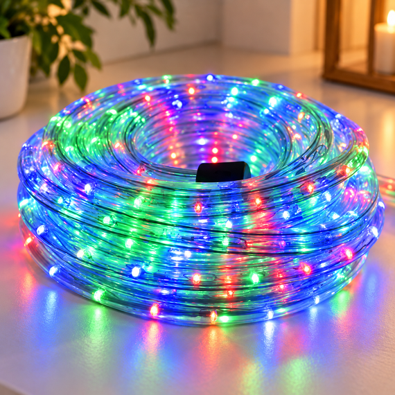 Гирлянда-шланг дюралайт 10м / Гирлянда с переключателем режимов / LED внутренний и внешний декор
