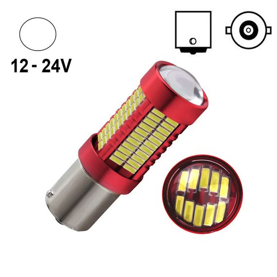 Автолампа Terra P21W / 1156, цоколь BA15s, 4014x106smd, линза, белый, 12-24V | Зображення 1