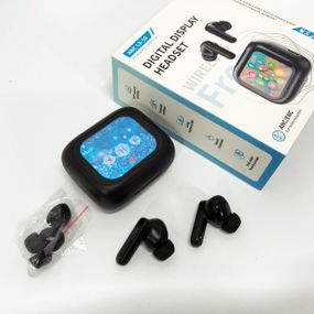 Бездротові навушники LX-10 TWS Earbuds з LED дисплеєм Bluetooth бездротові навушники затички. Колір: чорний