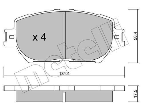 Колодки гальмівні передні Toyota Camry 01-11 Solara 03-08 Lexus GS 05-11 IS III 13- 22-0751-0 | Зображення 5