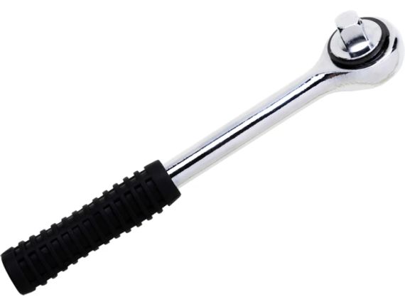 Ключ трещотка для головок 1/2" 250 мм трещетка VOREL-53540 | Зображення 1