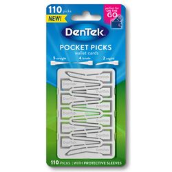 Кишенькові зубочистки DenTek Pocket Picks Wallet Cards, 110 шт.
