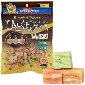 Лакомство DoggyMan Mixed Dice Treats Доггимен Кубики Микс курица, говядина, треска для собак 300 гр