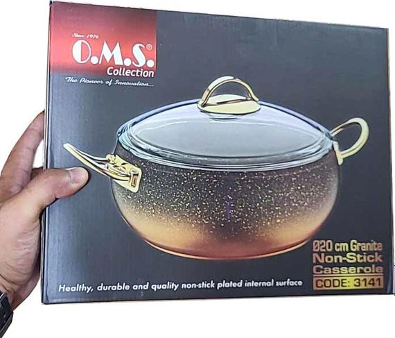Кастрюля O.M.S. Collection 3141 с гранитным покрытием с крышкой 18 см 2 л Слоновая кость (Турция) | Зображення 8