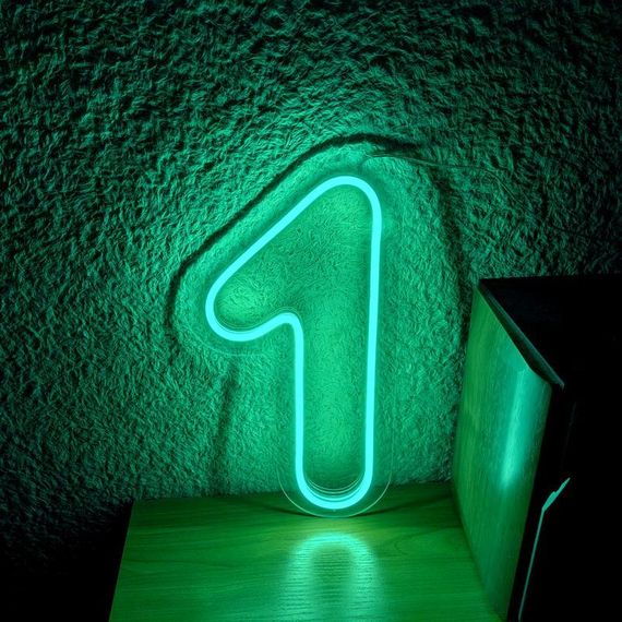 Неоновый светильник Цифра один 190х355 acr-n000125 | Зображення 2