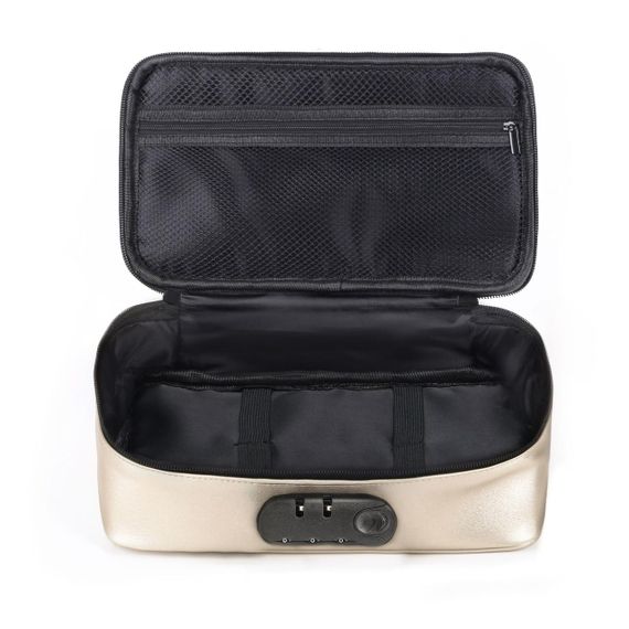 Кейс для іграшок Dorcel DISCREET BOX LUXURY GOLD, кодовий замок, 27×16×7,62 см Sex Aura | Зображення 1
