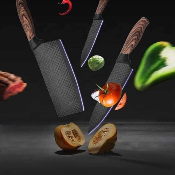 Набор кухонных ножей Kitchen utensils AND HA-177 HP227 | Зображення 1