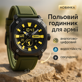 Годинник для військової та тактичної діяльності SKMEI, Практичний спортивний чоловічий годинник ZU-97