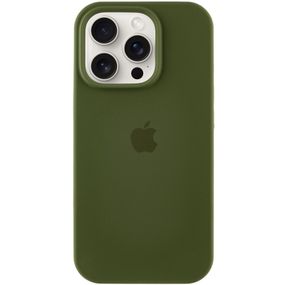Чохол Silicone Case Full Protective (AA) для Apple iPhone 13 Pro Max (6.7") Зелений / Dark Olive