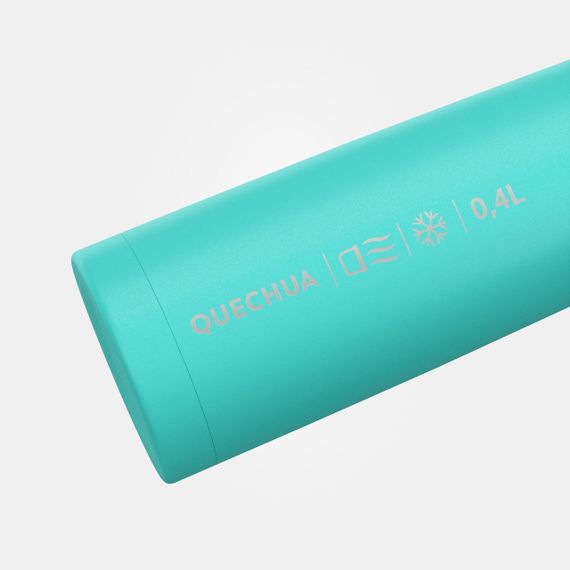 Термос з чашкою 0,4 л для туризму з неіржавної сталі бірюзовий - 400 мл | Зображення 2