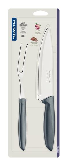Набір ножів Tramontina Plenus grey, 2 предмети