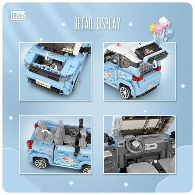 Конструктор LOZ Автомобіль MINI блакитний (1131) | Зображення 9