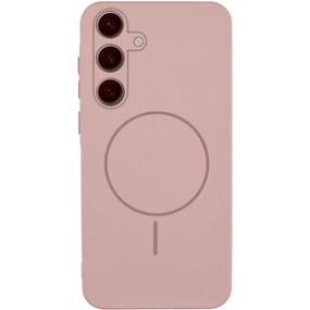 Чохол Silicone Cover Lakshmi Full Camera (AA) with Magnetic Fit для Samsung Galaxy S24 FE Рожевий / Pink Sand