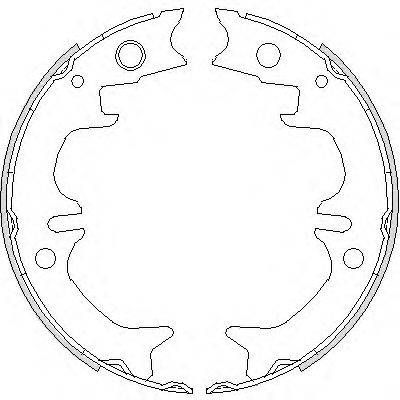 Колодка гальм. барабан. TOYOTA AVENSIS 1.6-2.0 97-03, CAMRY 96-01 задн. (вир-во Remsa) REMSA 473100 на TOYOTA SCEPTER (_CV1_, _XV1_, _V1_)
