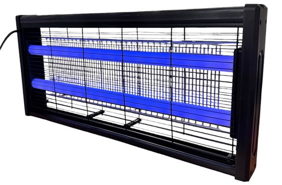 Знищувач комарів потужний електричний 30W UV LED лампа пастка для мух, мошок та москітів 220В чорна підвішувана | Зображення 1