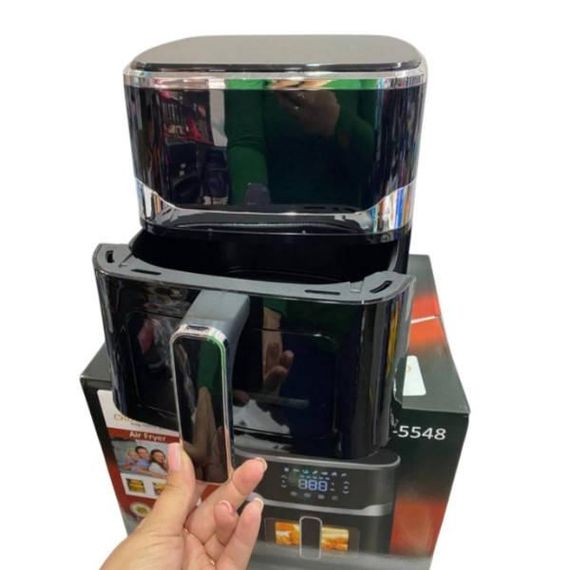 Фритюрниця повітряна 8 програм 1400Вт 5л Crownberg CB 5548 Чорна