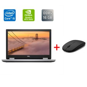 Мобильная рабочая станция Dell Precision 7740 / 17.3" (1920x1080) IPS / Intel Core i5-9400H (4 (8) ядра по 2.5 - 4.3 GHz) / 16 GB DDR4 / 1000 GB SSD / nVidia Quadro RTX 3000, 6 GB GDDR6, 192-bit / HDMI б/у + Подарок Беспроводная мышь / USB