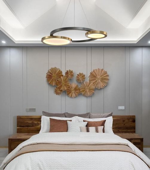 Люстра світлодіодна підвісна LED світильник для квартири на стелю лед 26748 Чорний 35-150х55х80 см.