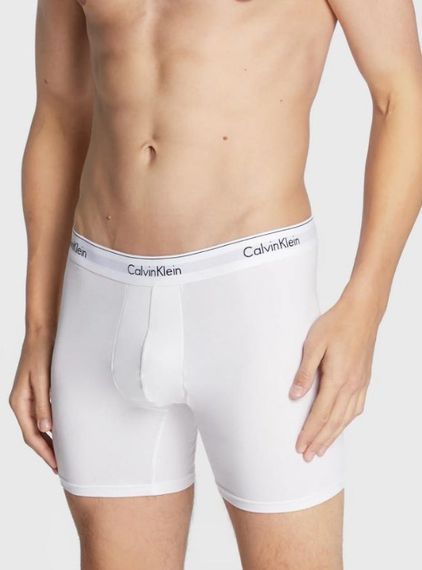Набір чоловічих анатомічних трусів боксерів подовжений фасон Calvin Klein men boxer 3 шт в наборі. | Зображення 5