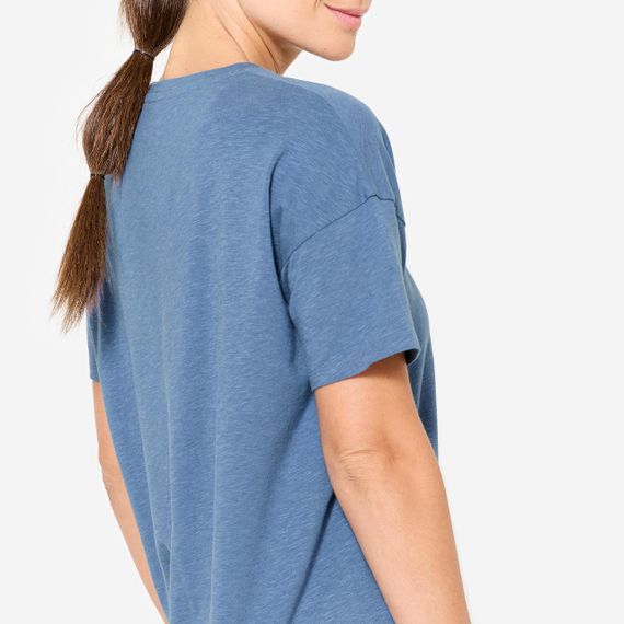 Футболка для йоги жіноча темно-синя - XL | Зображення 4