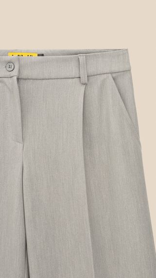 Штани палаццо однотонні жіночі LAWA WTC02466 2XL Сірий shop (2000999513138) | Зображення 1