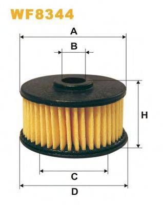 Фільтр палив. газ. обладнання MEDA WF8344PM9994 (вир-во WIX-FILTERS) WIX FILTERS WF8344