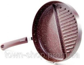 Сковорода-гриль Fissman Mosses Stone Ø26см с разделителем FN-AL-4300