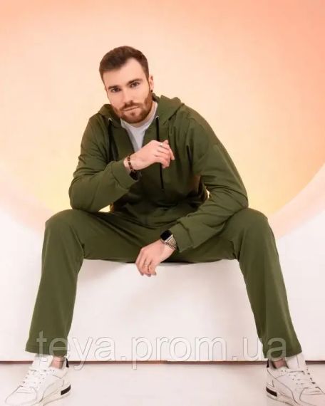 Спортивний костюм колір хакі розмір XXL FI_009542 | Зображення 3