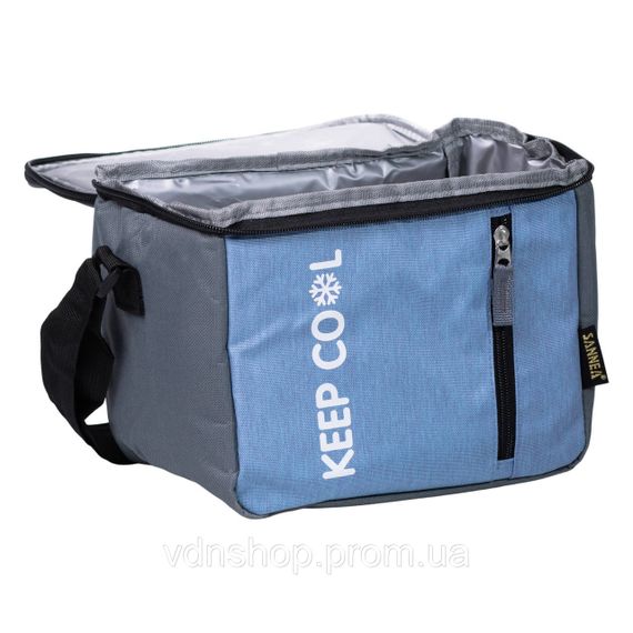 Термосумка холодильник 8 (л) для їжі, напоїв, пива холодильна сумка для риболовлі та пікніка Блакитний HP-14-16 | Зображення 2