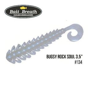 Силіконова приманка, Їстівний силікон Bait Breath BUGSY 3,5" Rock Soul (10 шт.) (134 White Pearl)
