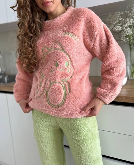 Пижама женская Розовая XL (2505) | Зображення 1