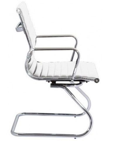 Офісне крісло Алабама Х білий, дизайн Ribbed EA від Charles and Ray Eames | Зображення 1
