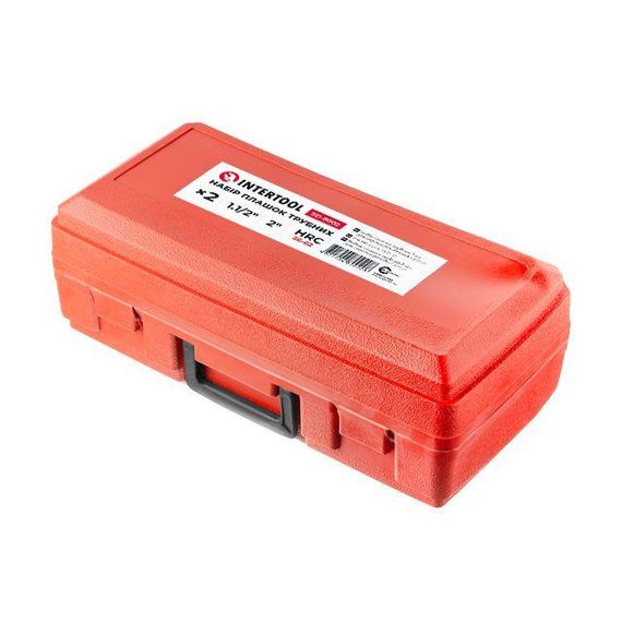 Набір плашок для нарізання різьби 1 1/2"; 2", 2 од. INTERTOOL SD-8002 | Зображення 1